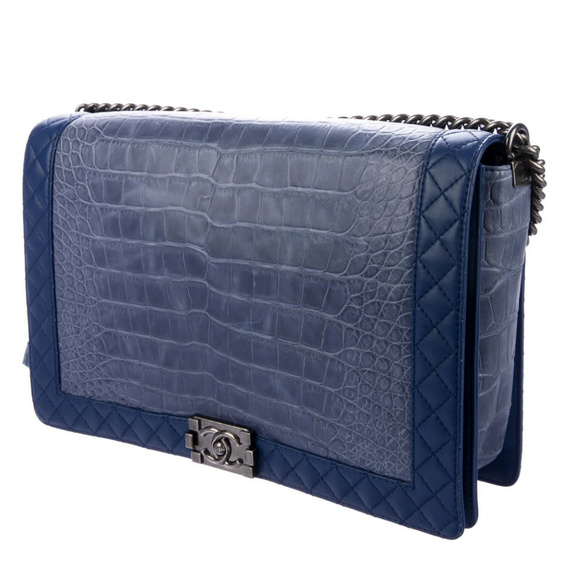 Aut Chanel XLarge Alligator Boy Bag - Picture 3 of 13